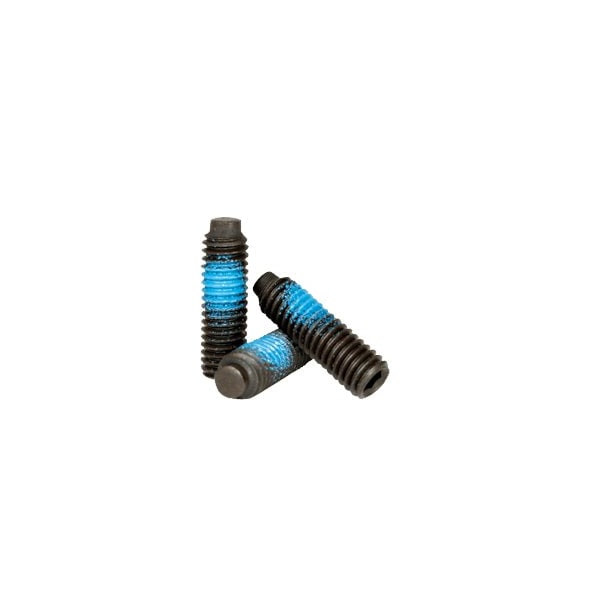 Newport Fasteners Nylon Patch Socket Set Screw Half-Dog Point, 3/8-24 x 1/2", Alloy Steel, Black Oxide, 100PK 581781-100 - main
